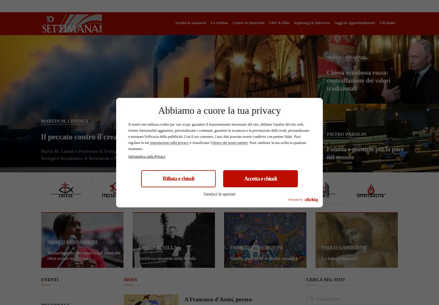 Screenshot of settimananews.it