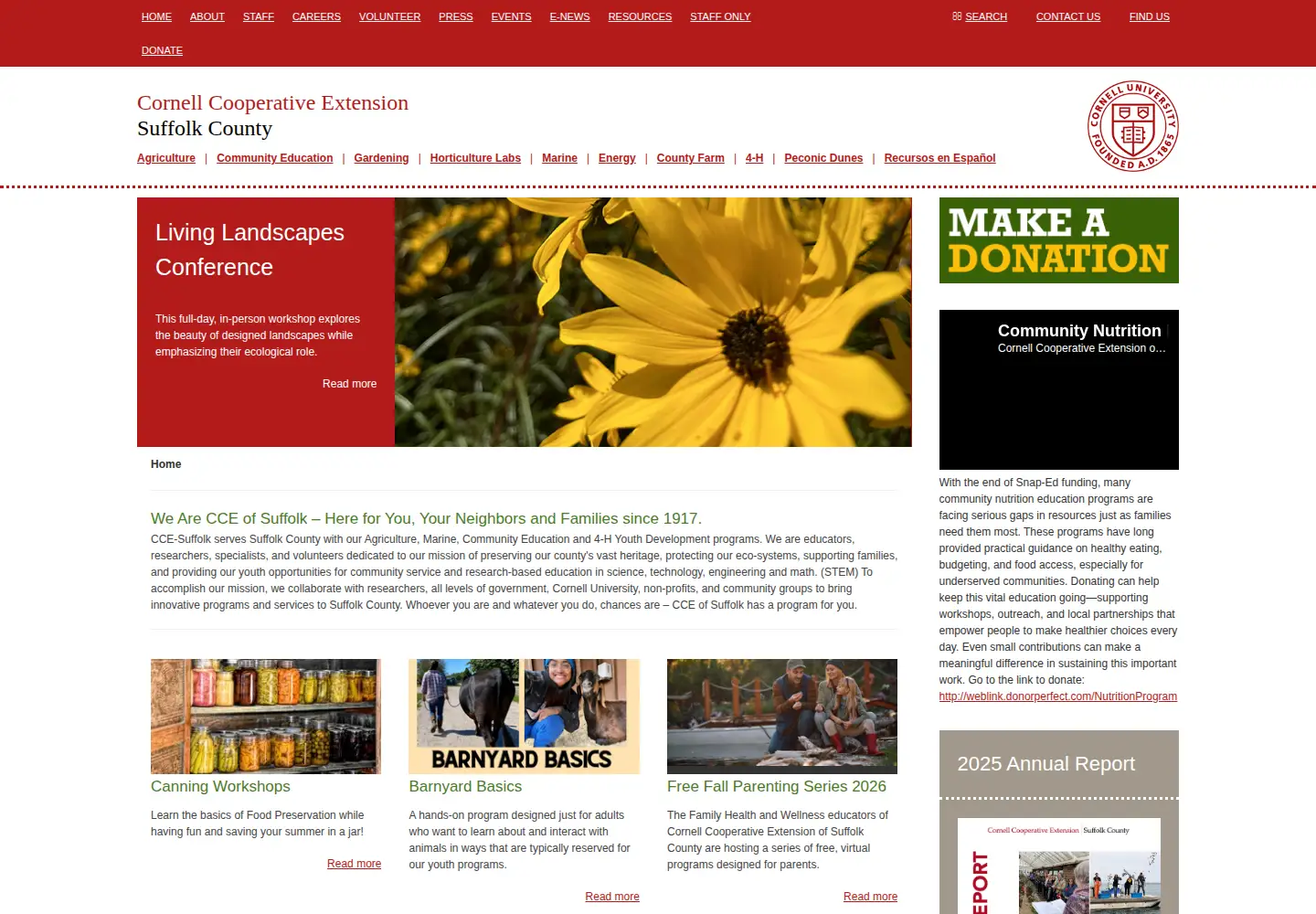 Screenshot of ccesuffolk.org