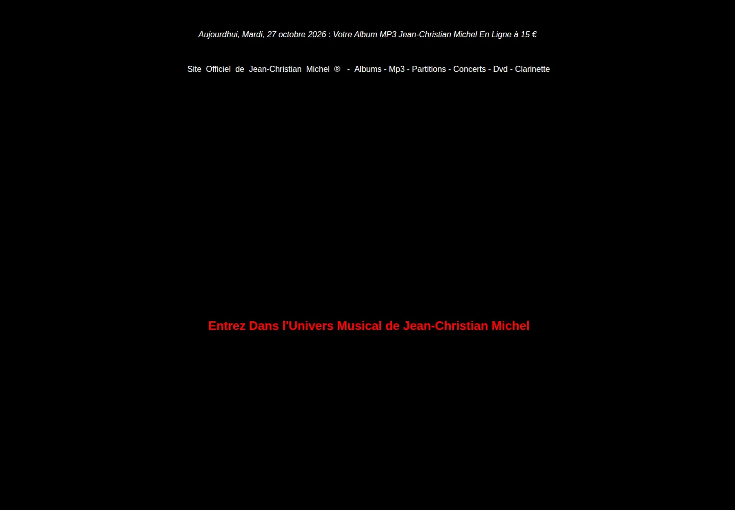 Captured homepage of jean-christian-michel.com in the current scan