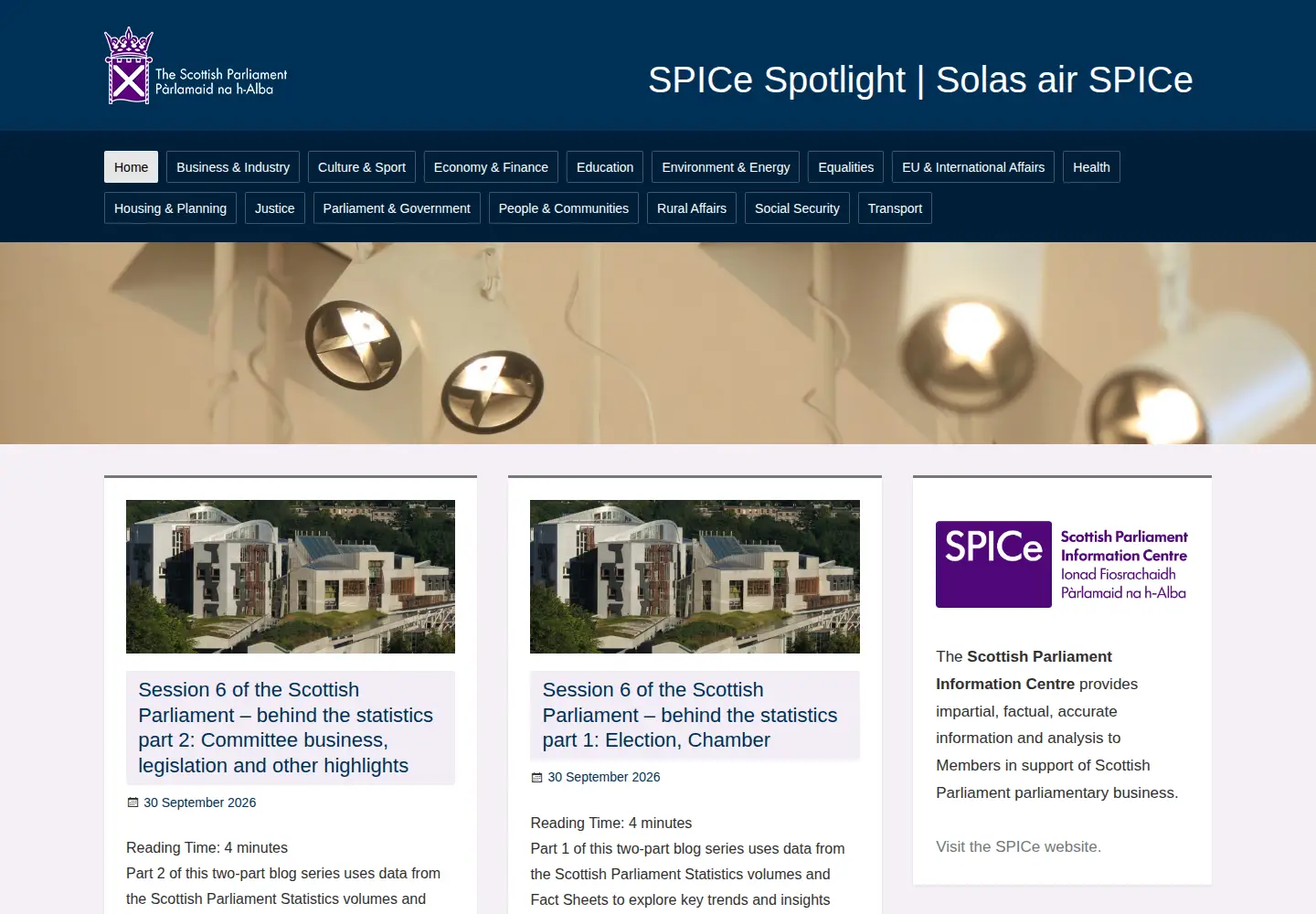 Screenshot of spice-spotlight.scot