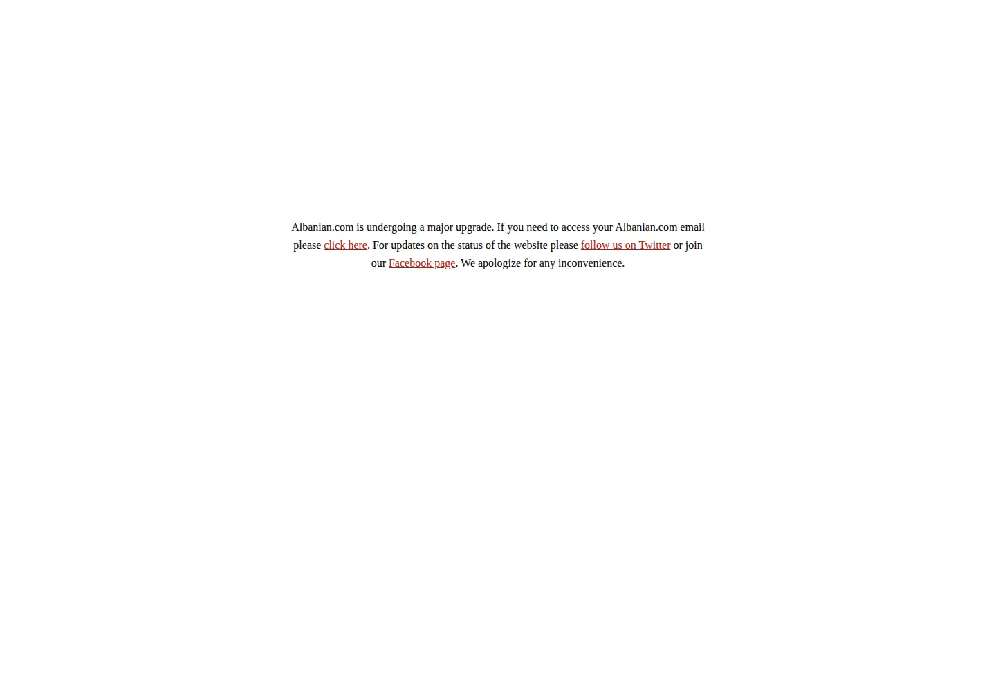 Screenshot of albanian.com