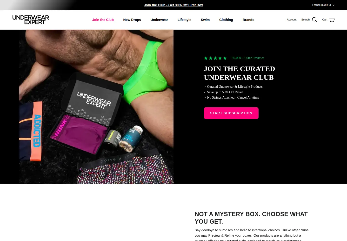 Screenshot of underwearexpert.com