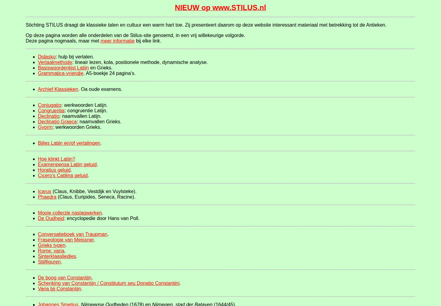 Screenshot of stilus.nl