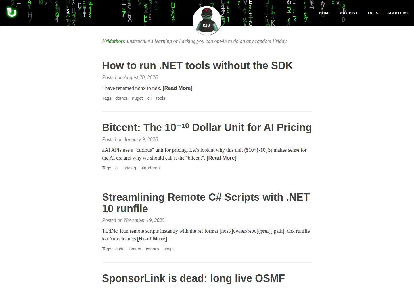 Captured homepage of cazzulino.com in the current scan