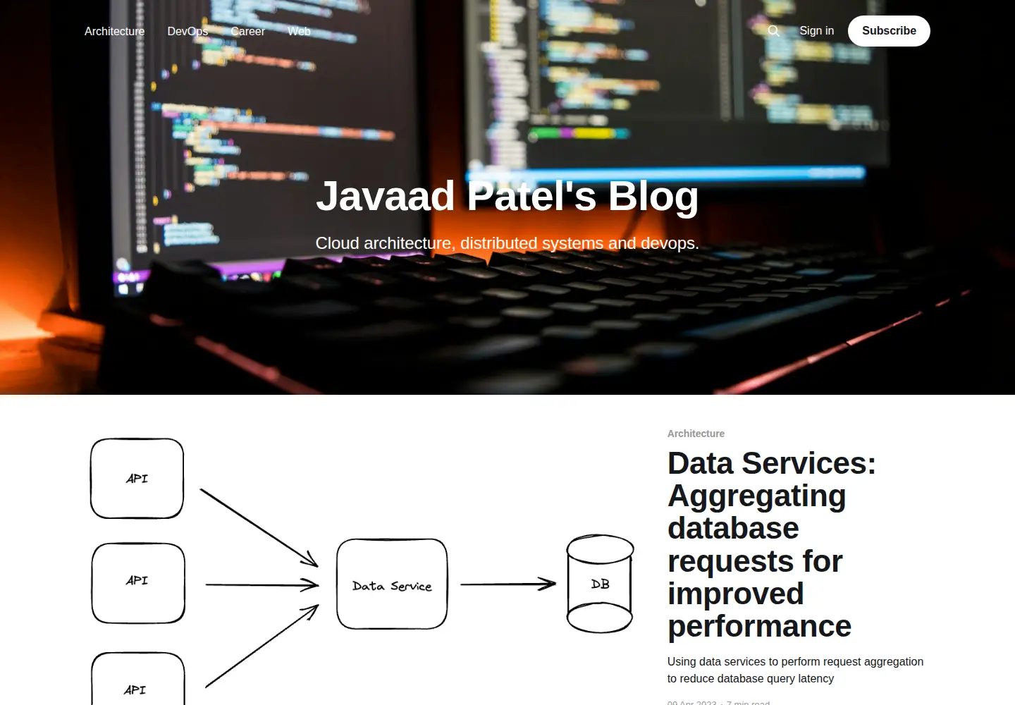 Screenshot of javaadpatel.com