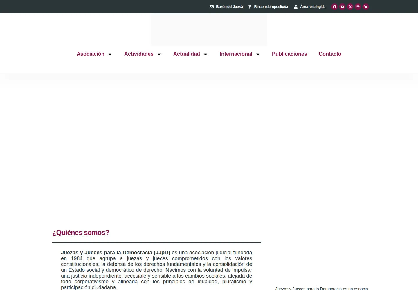 Screenshot of juecesdemocracia.es