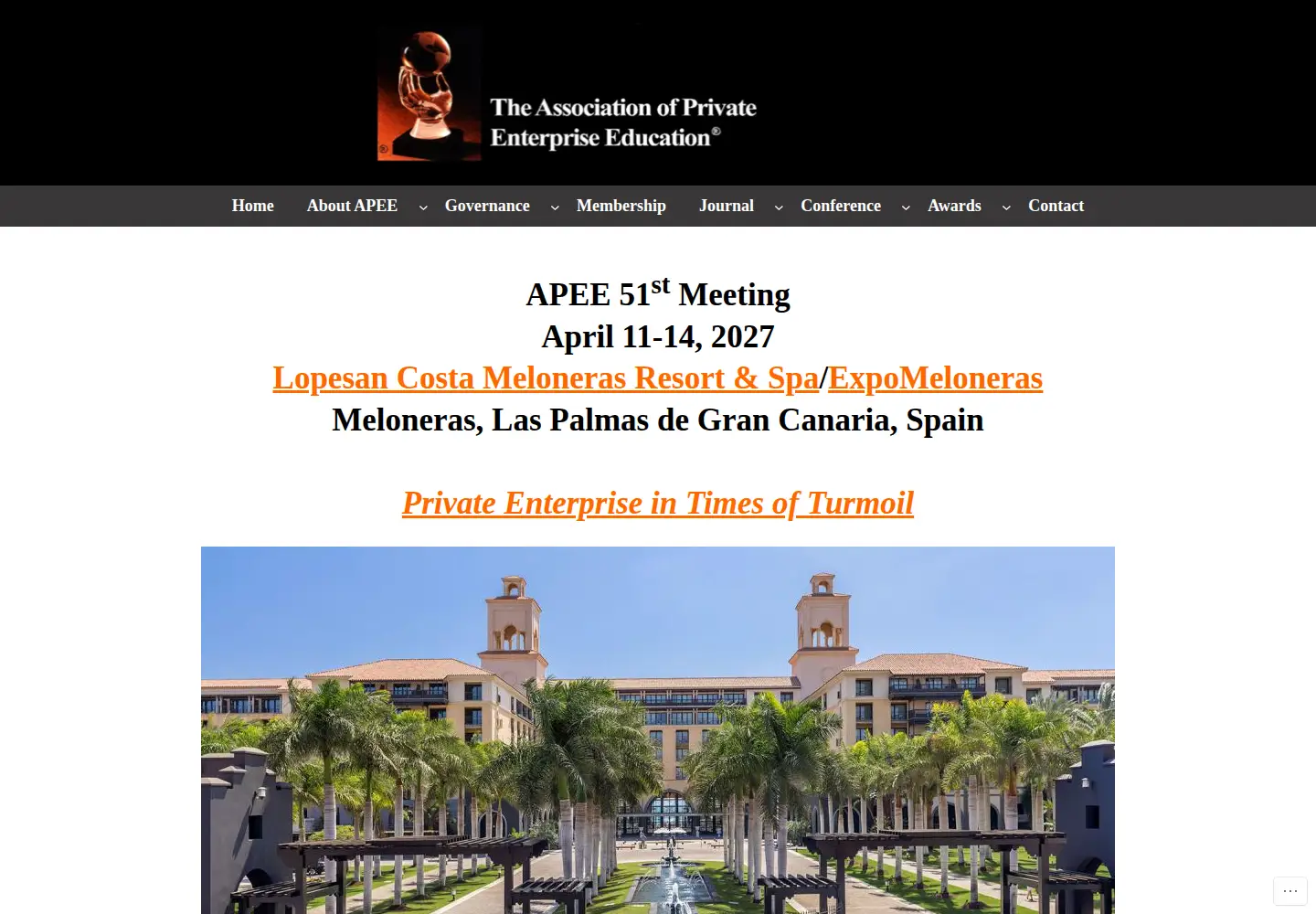 Screenshot of apee.org