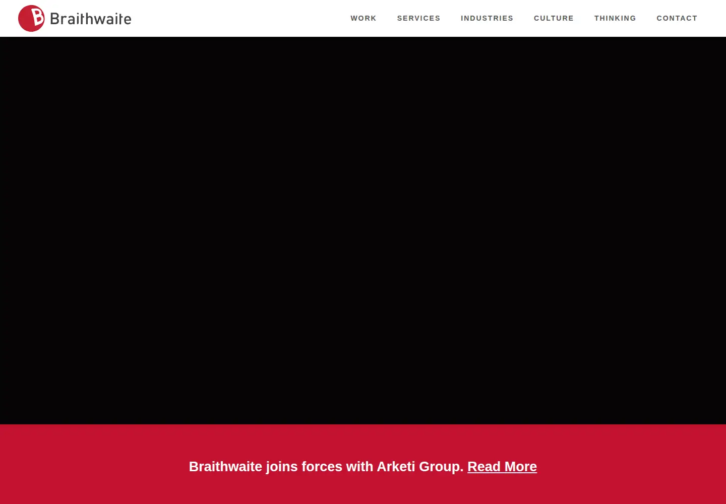 Captured homepage of gobraithwaite.com in the current scan