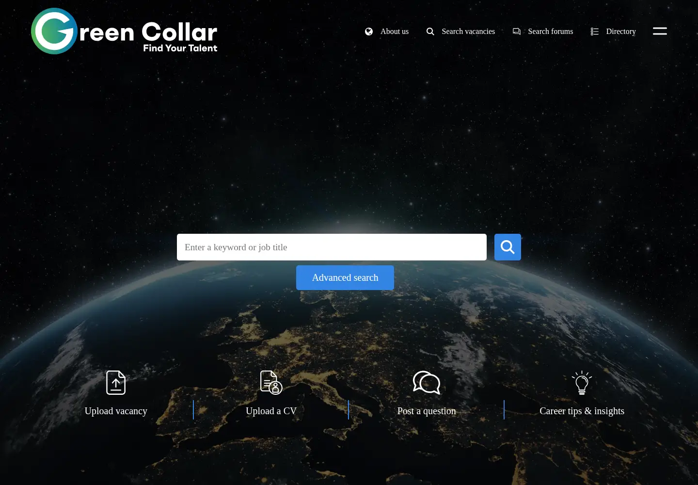 Screenshot of green-collar.com