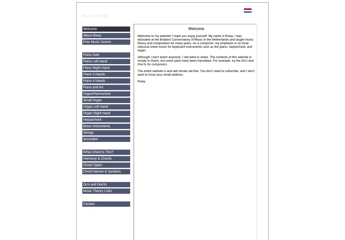 Screenshot of rowy.net