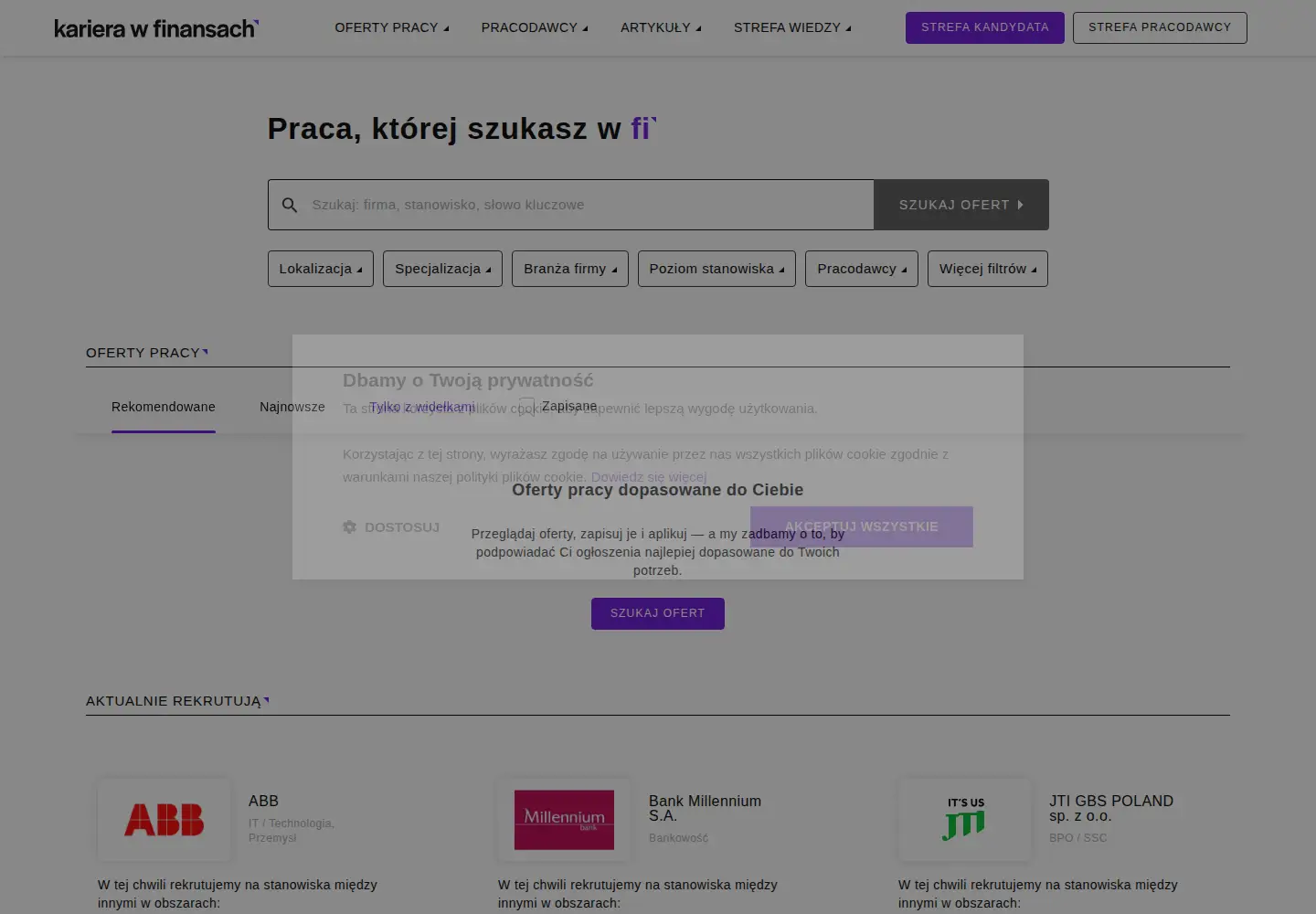 Screenshot of karierawfinansach.pl