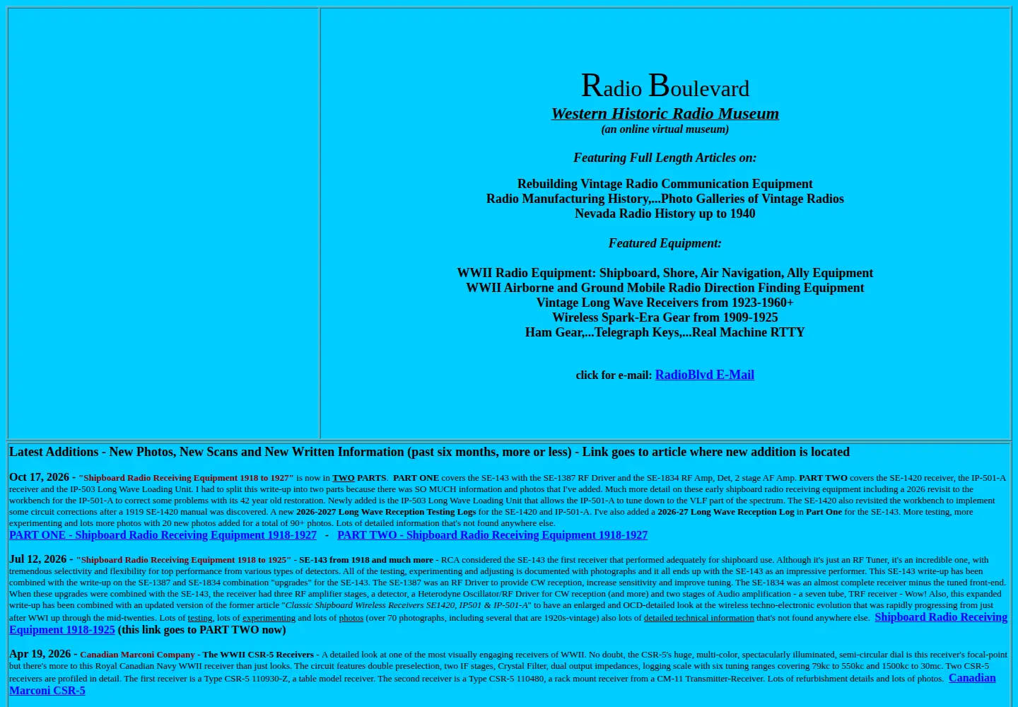 Captured homepage of radioblvd.com in the current scan