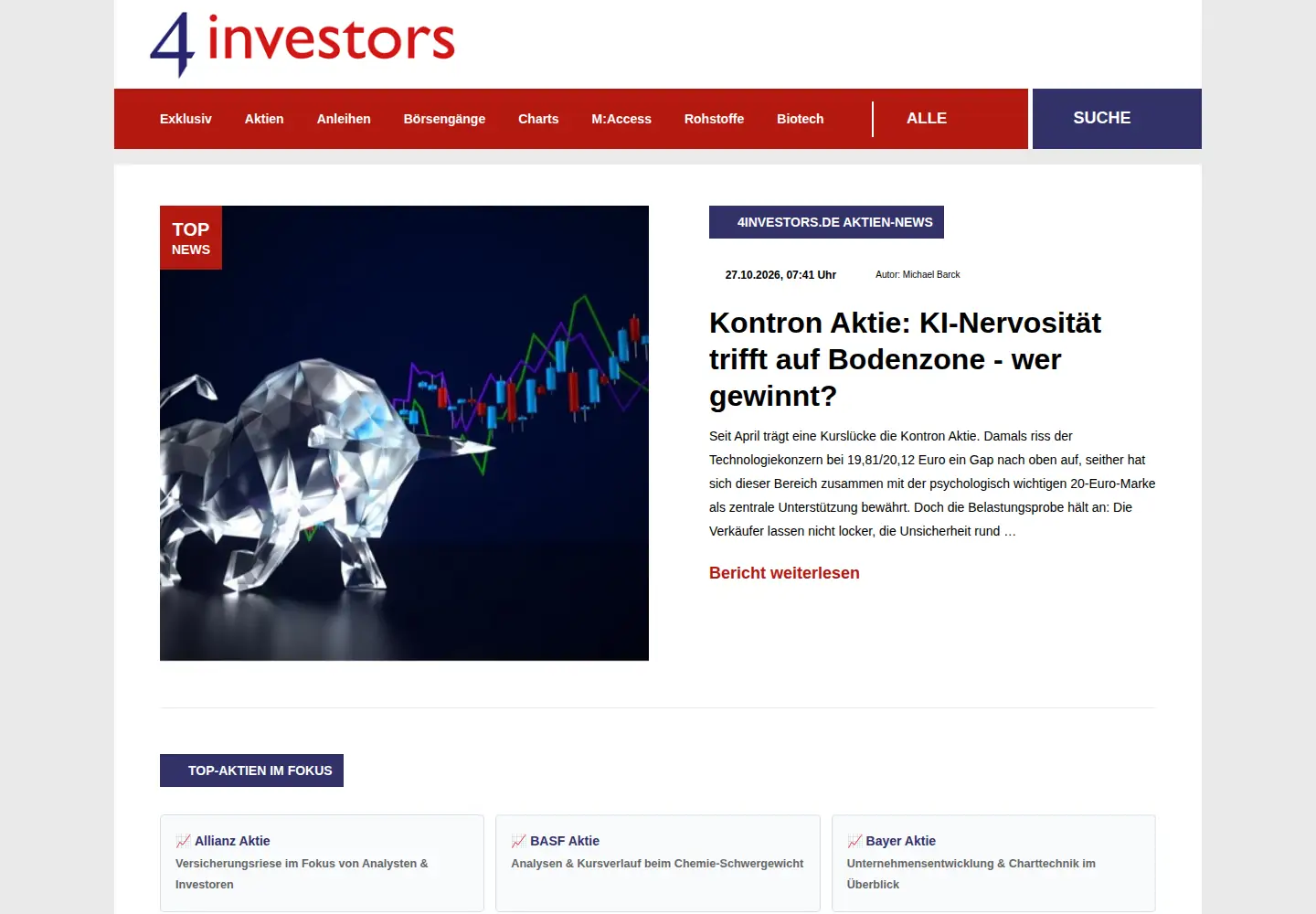 Screenshot of 4investors.de