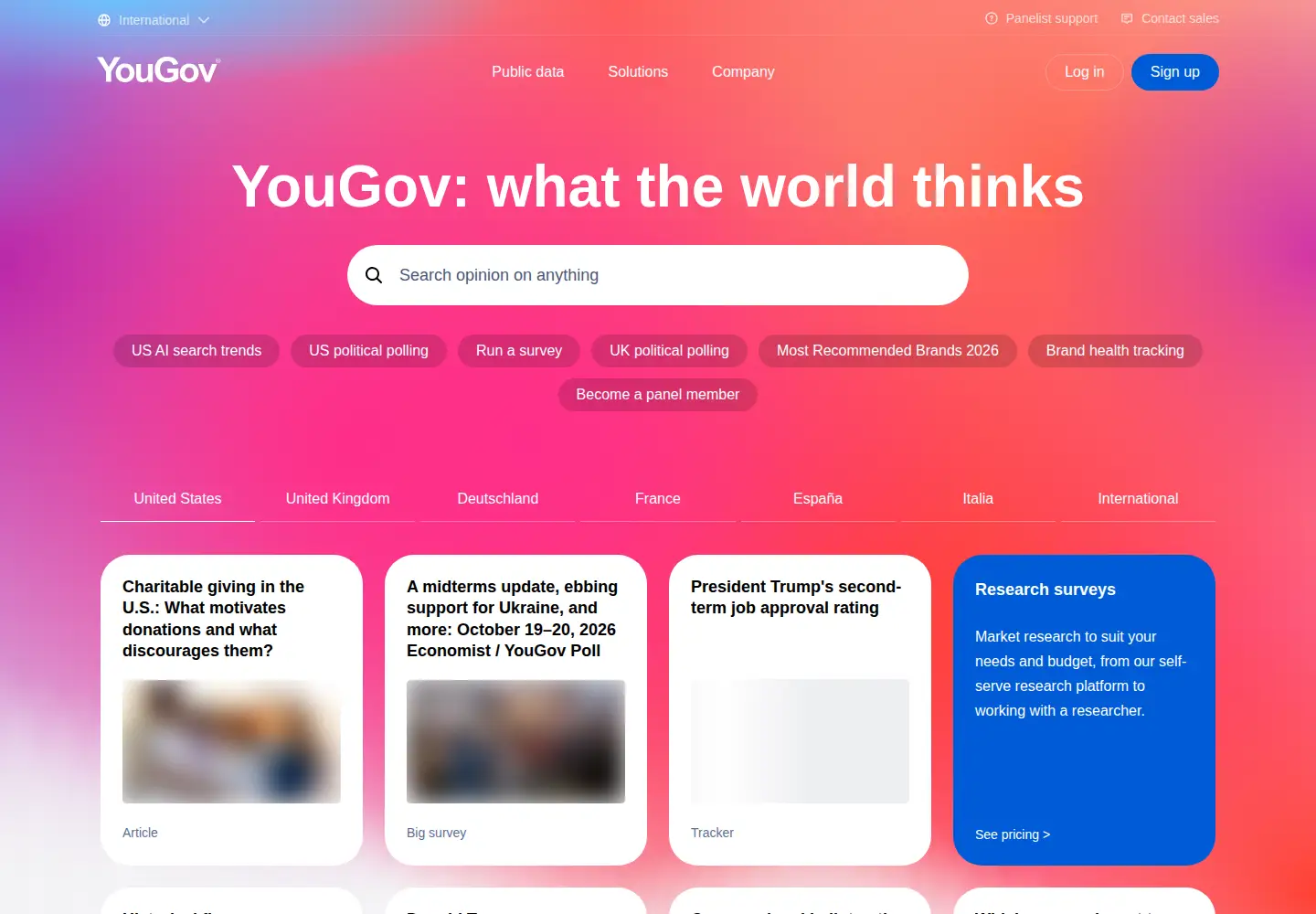 Screenshot of yougov.se