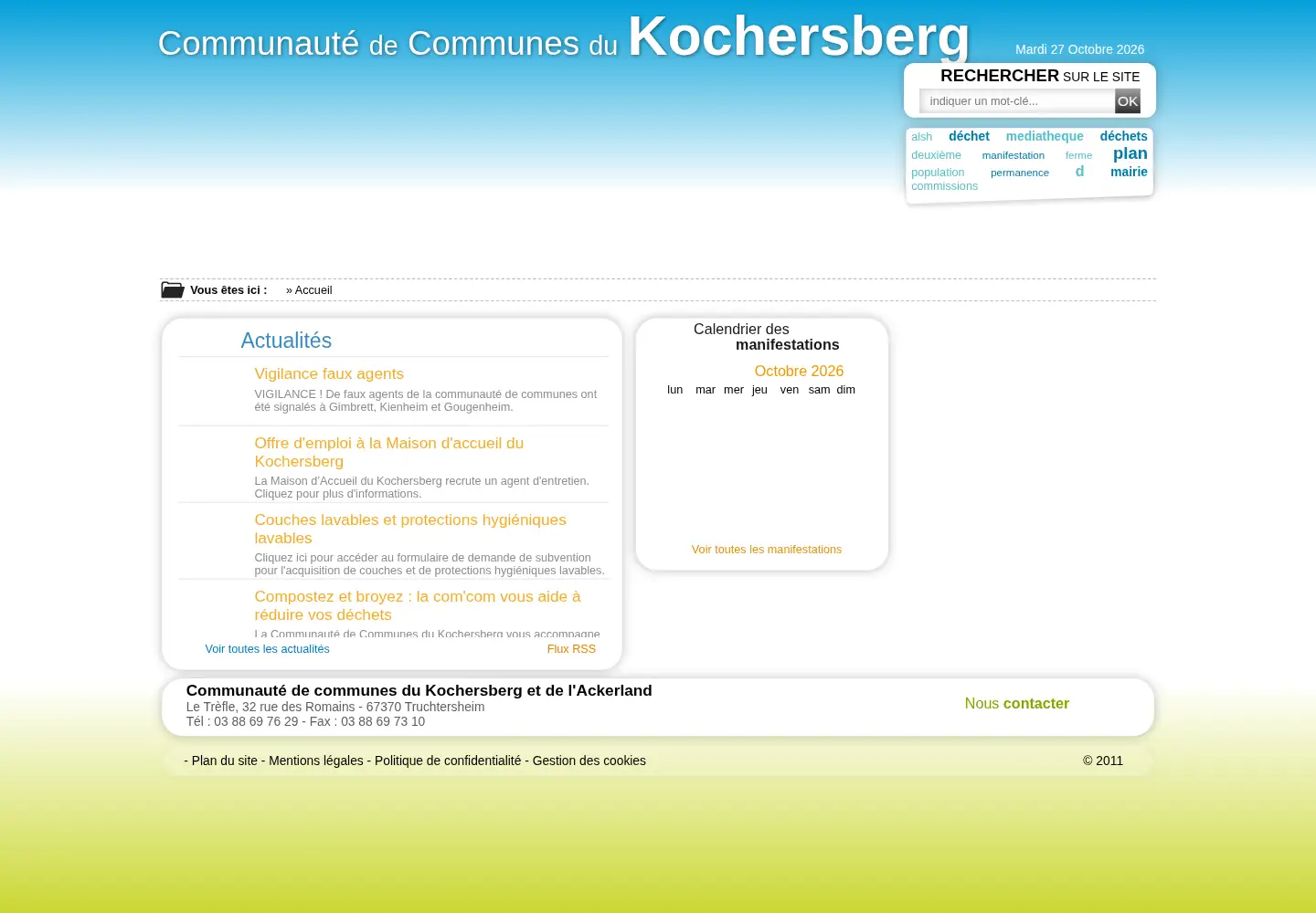 Captured homepage of kochersberg.fr in the current scan