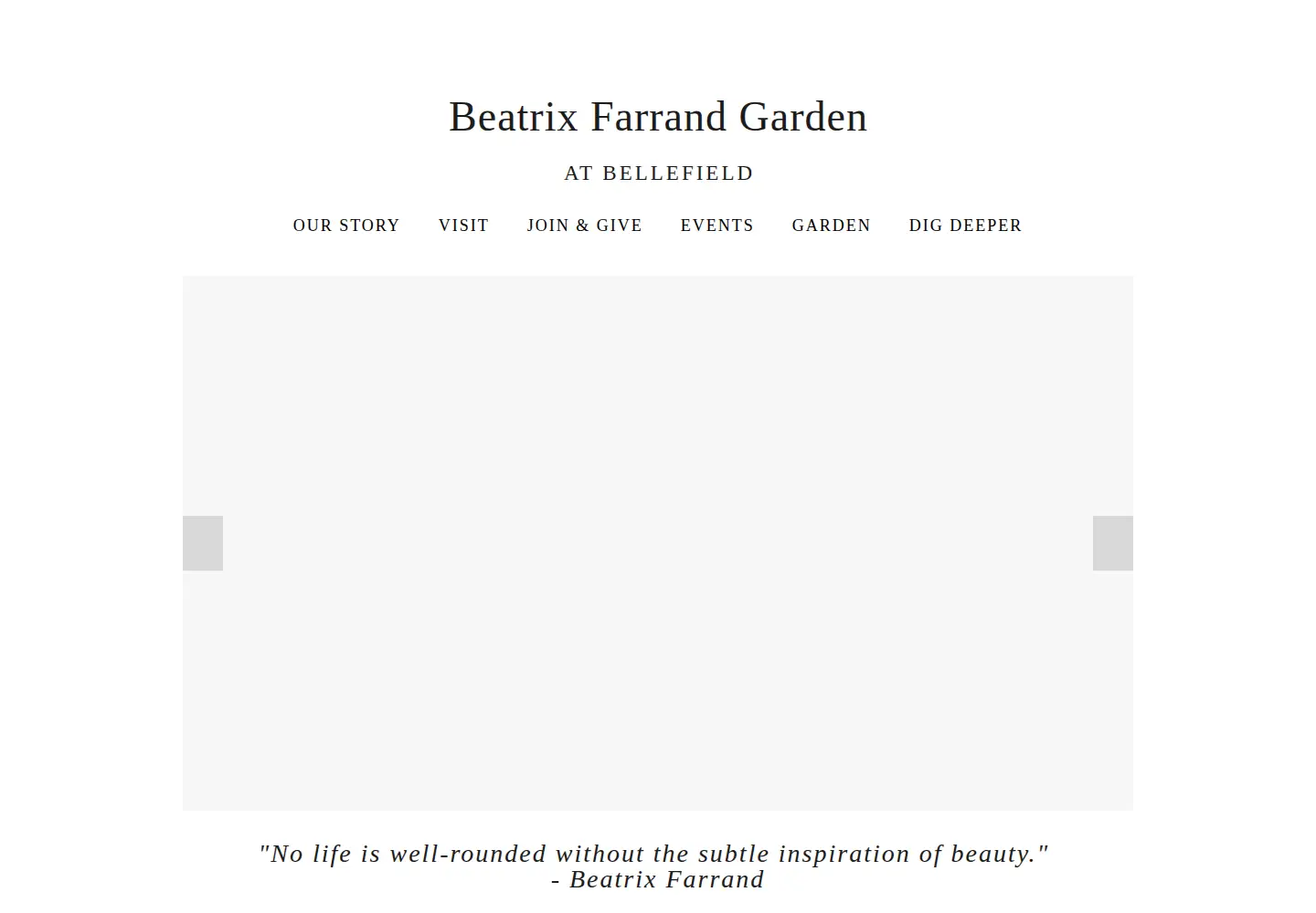 Screenshot of beatrixfarrandgardenhydepark.org