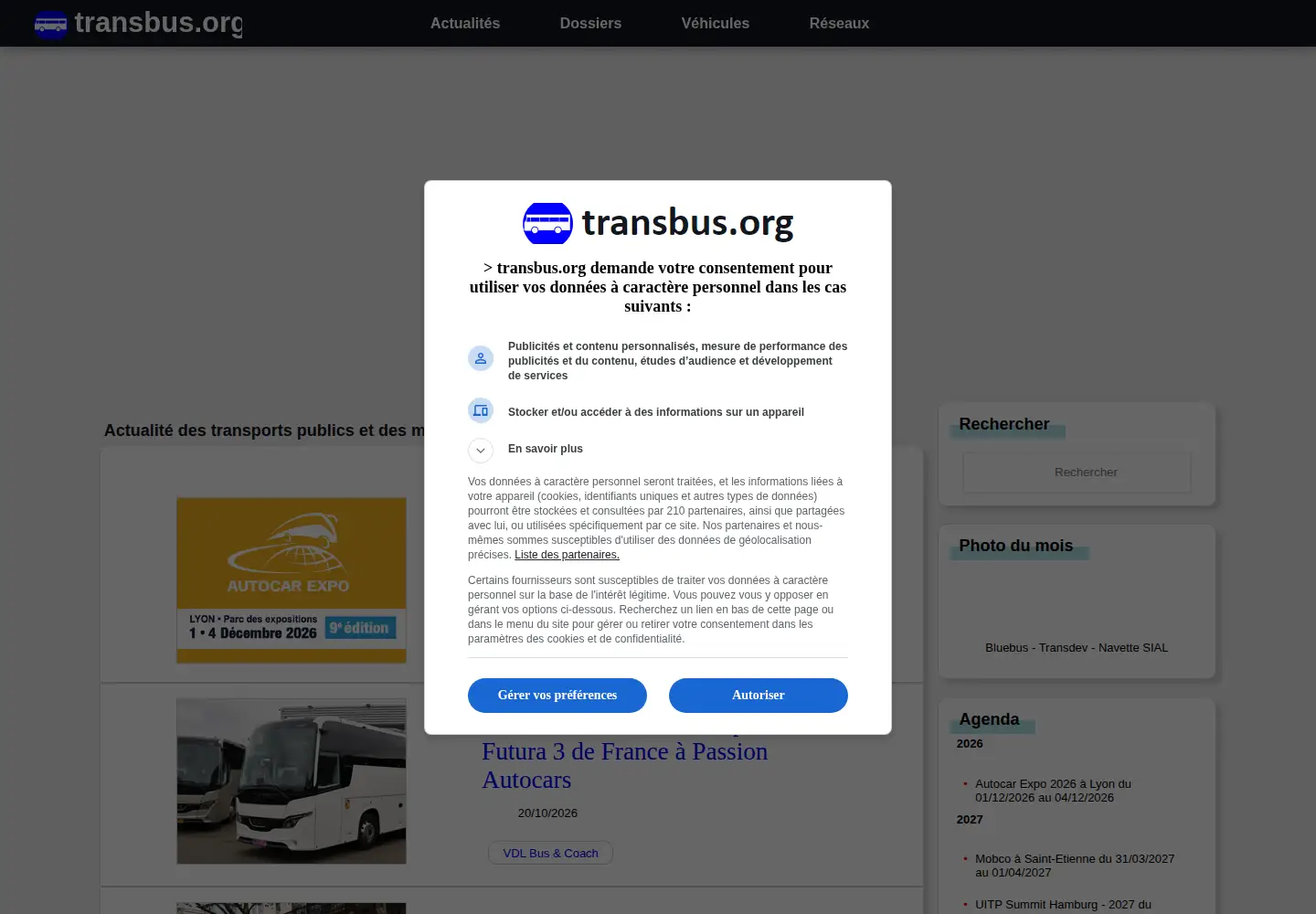 Screenshot of transbus.org