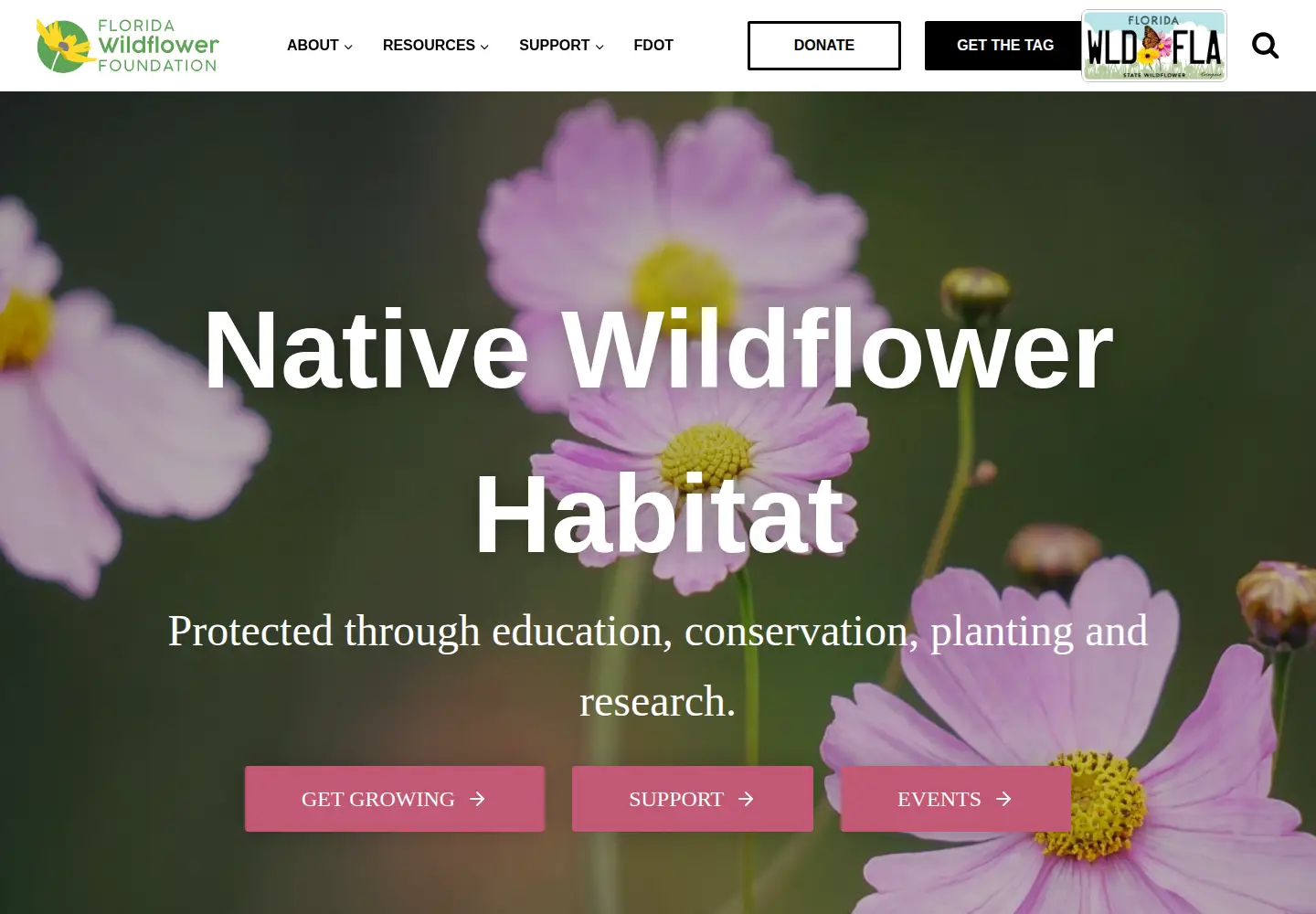 Screenshot of flawildflowers.org