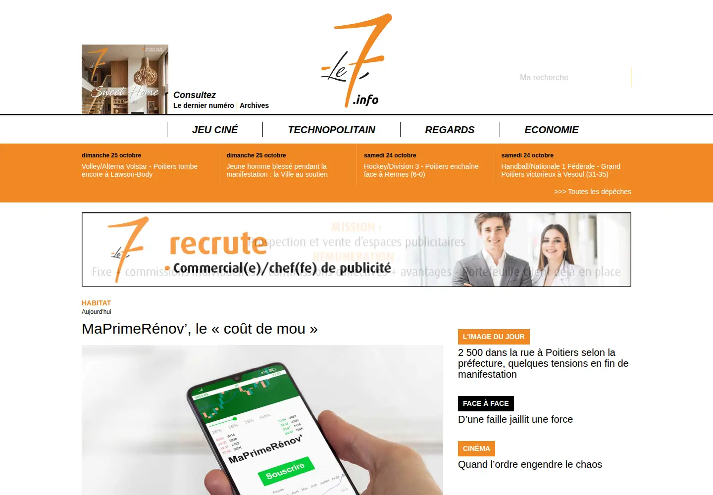 Screenshot of le7.info