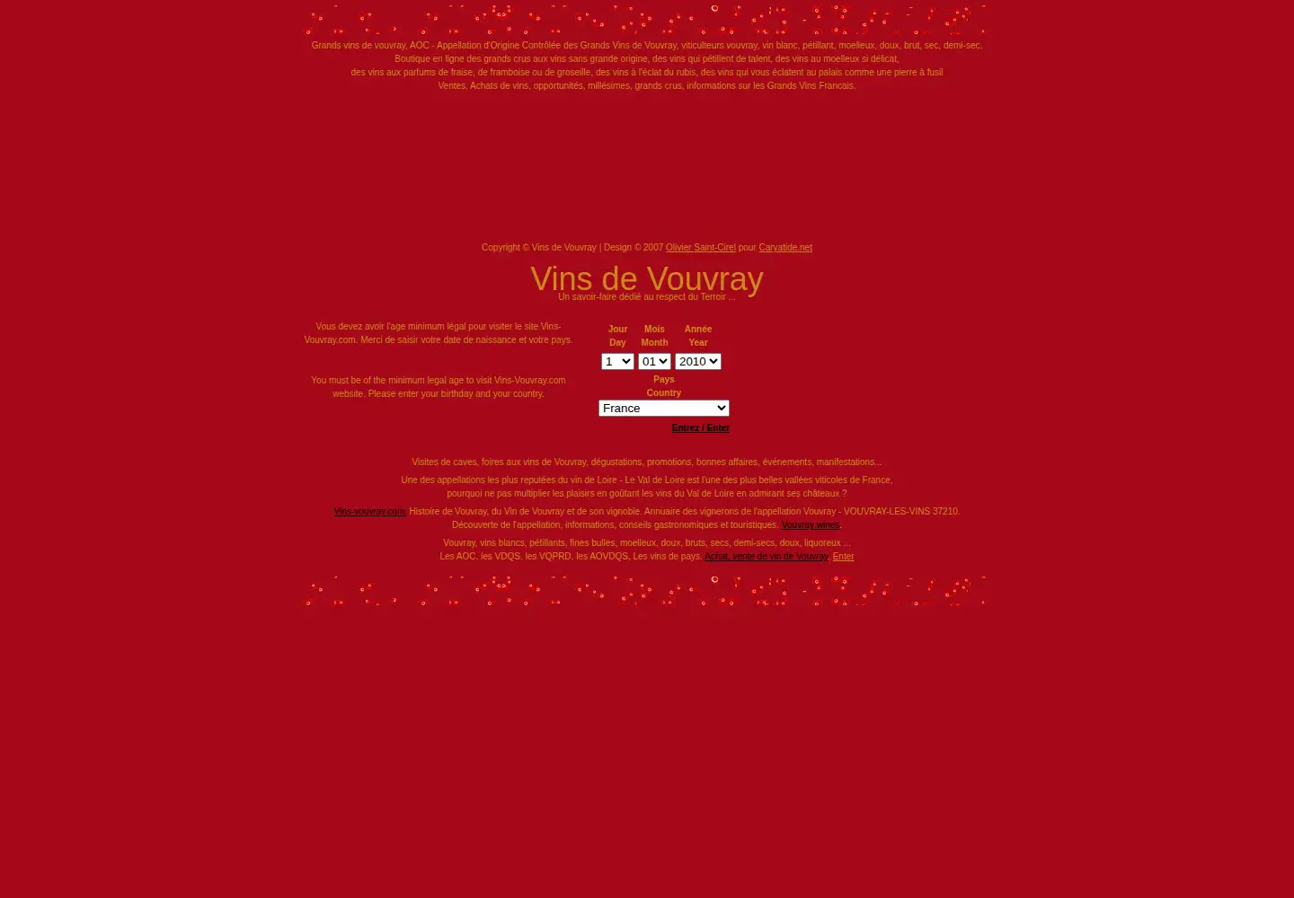 Screenshot of vins-vouvray.com