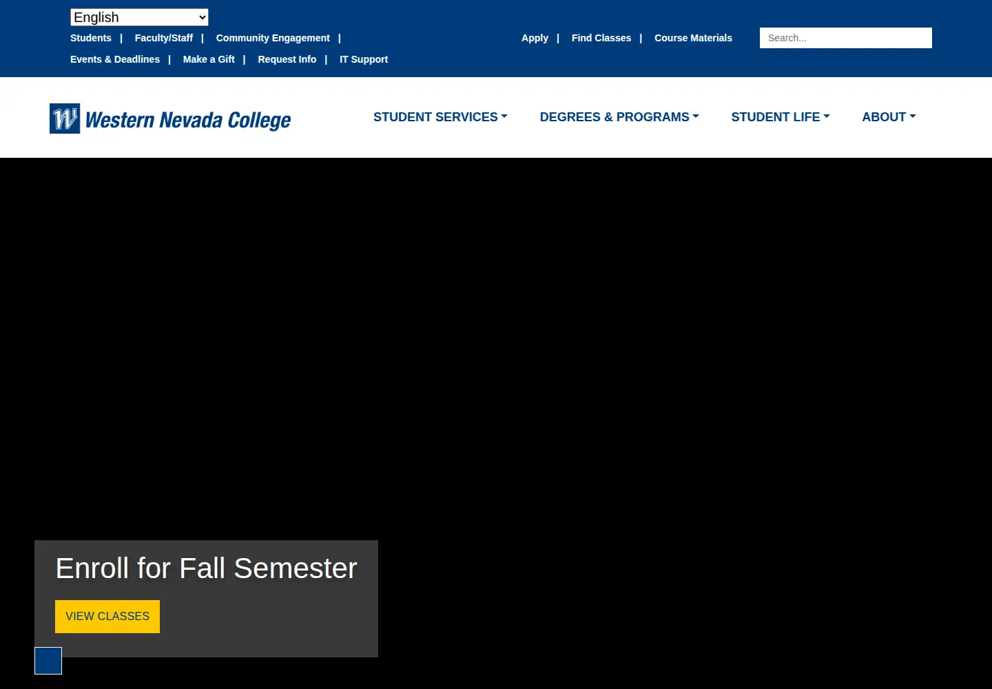 Screenshot of wnc.edu