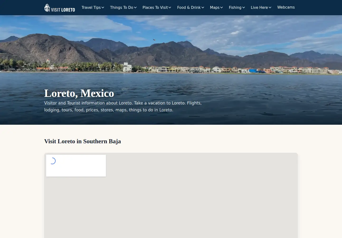 Screenshot of visitloreto.info