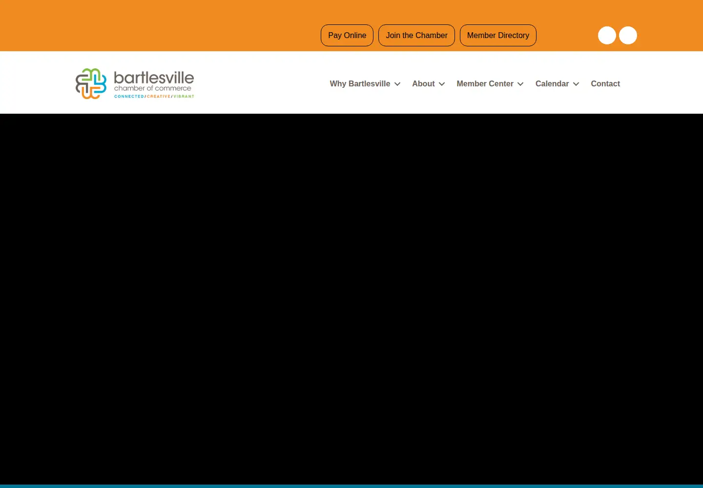 Captured homepage of bartlesville.com in the current scan