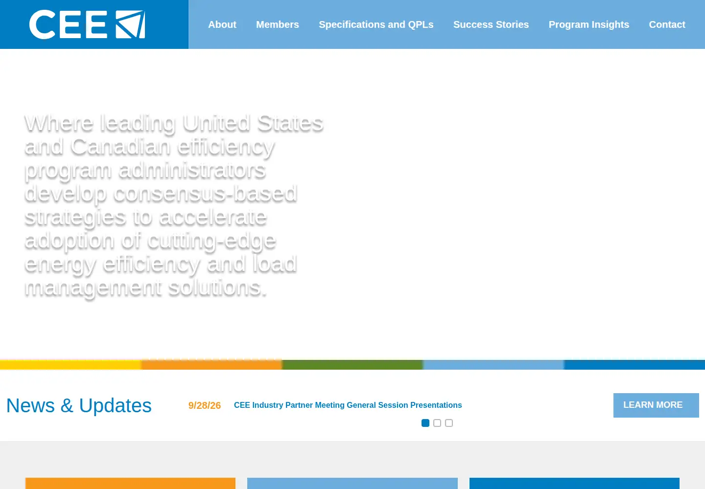 Screenshot of cee1.org