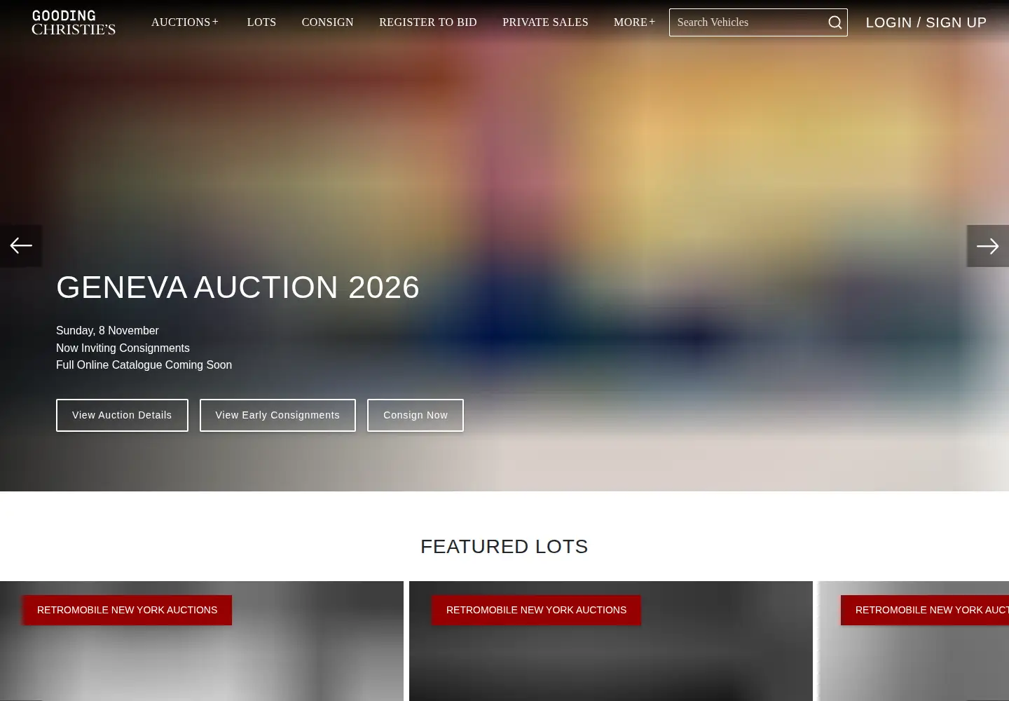 Screenshot of goodingco.com