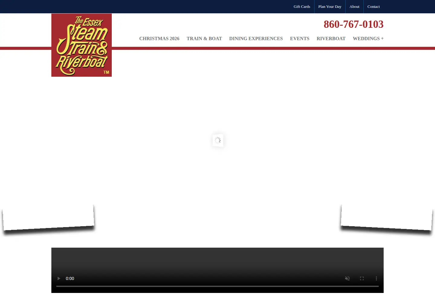 Screenshot of essexsteamtrain.com