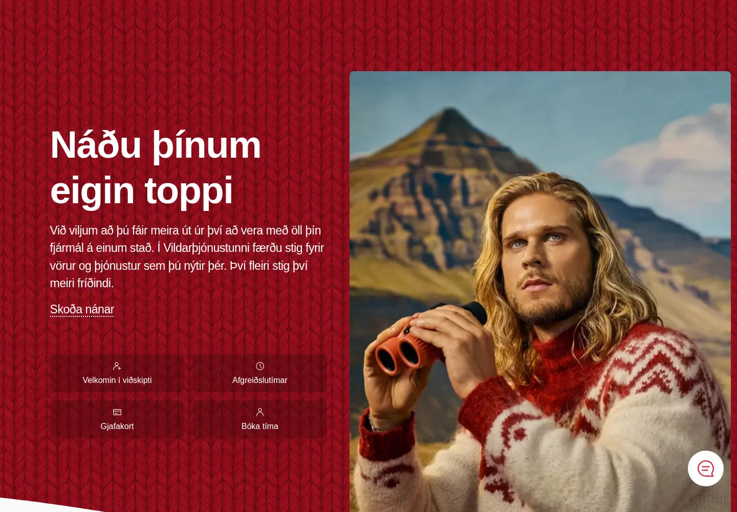 Captured homepage of glitnir.is in the current scan