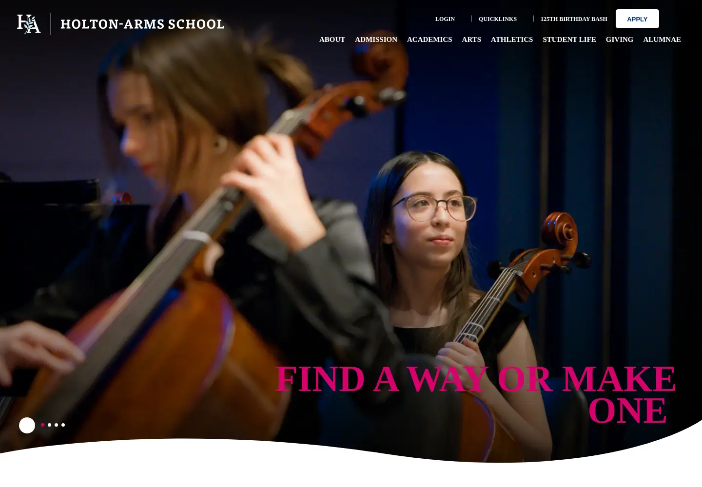 Screenshot of holton-arms.edu