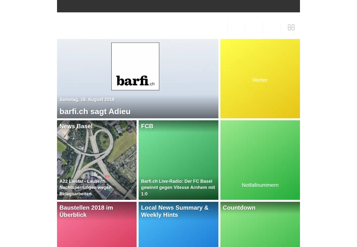 Screenshot of barfi.ch