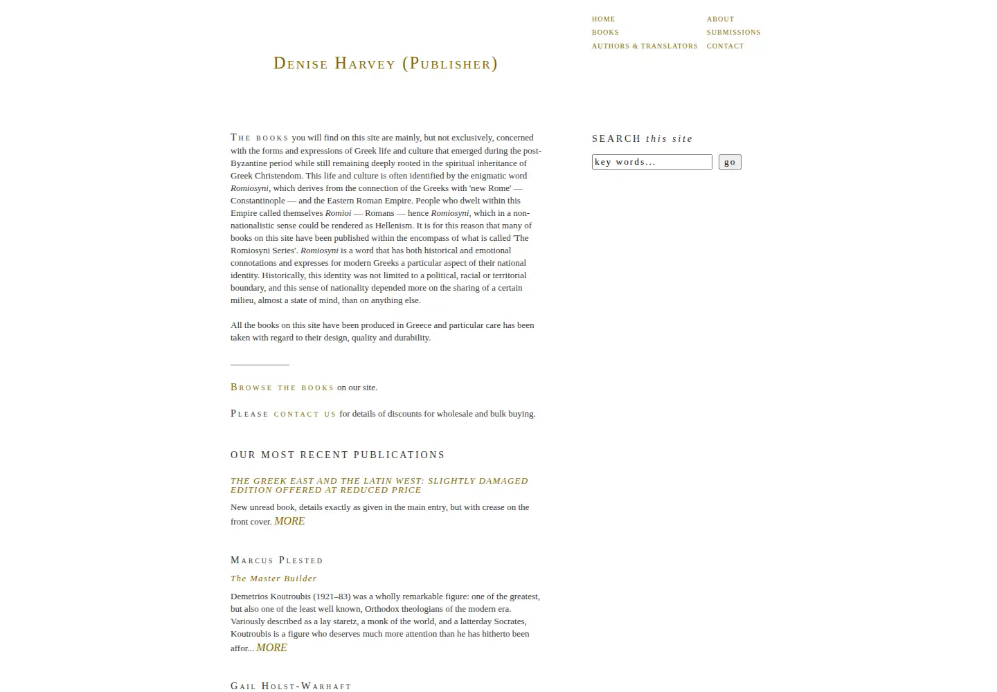 Screenshot of deniseharveypublisher.gr