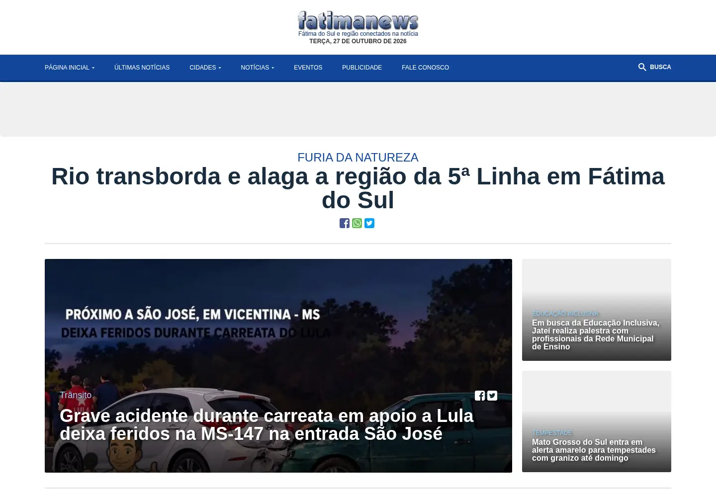 Screenshot of fatimanews.com.br