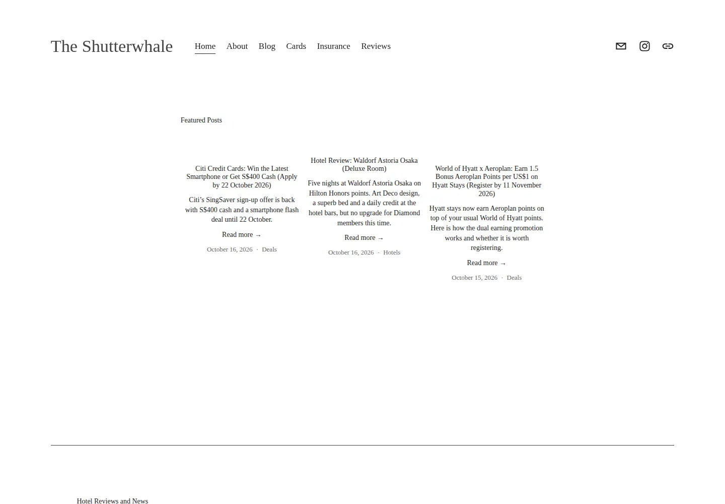 Screenshot of theshutterwhale.com