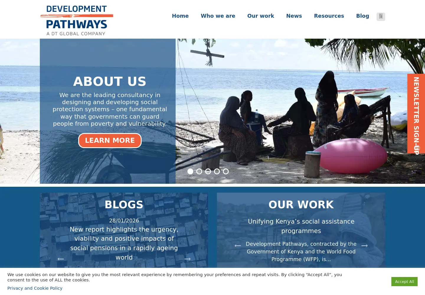 Screenshot of developmentpathways.co.uk