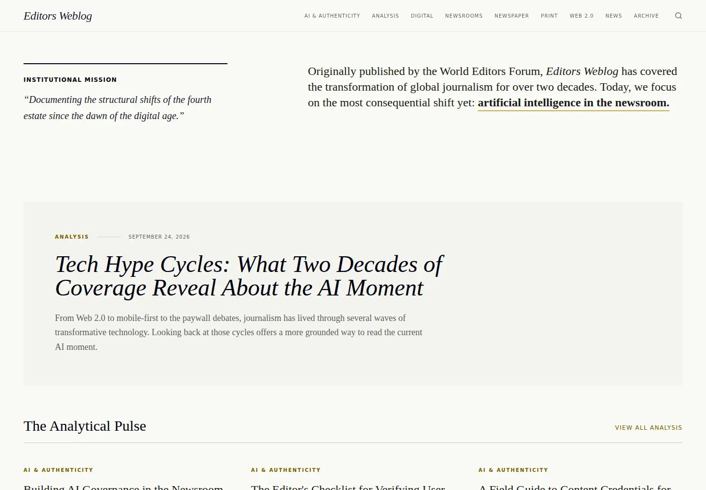 Screenshot of editorsweblog.org