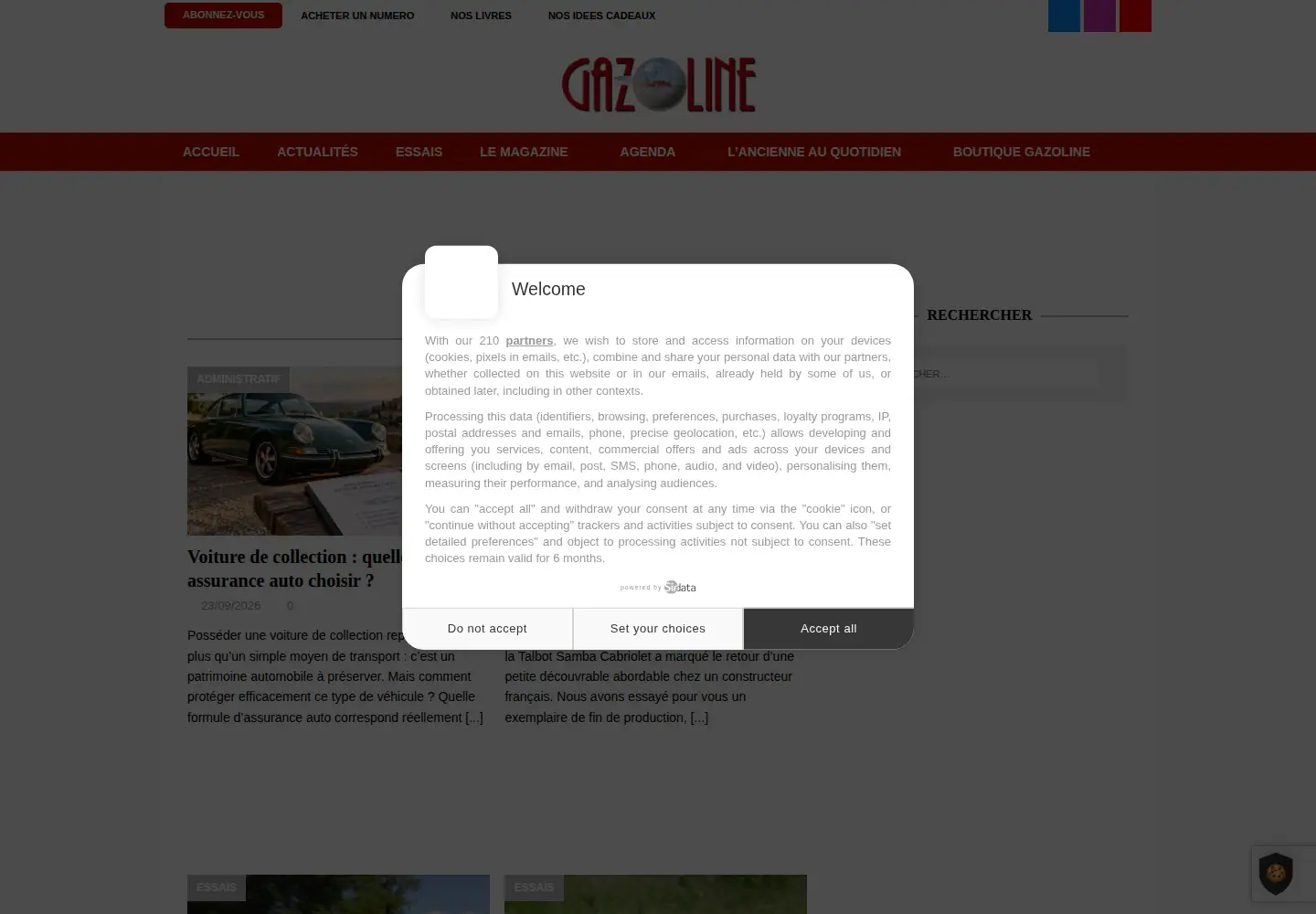 Screenshot of gazoline.net