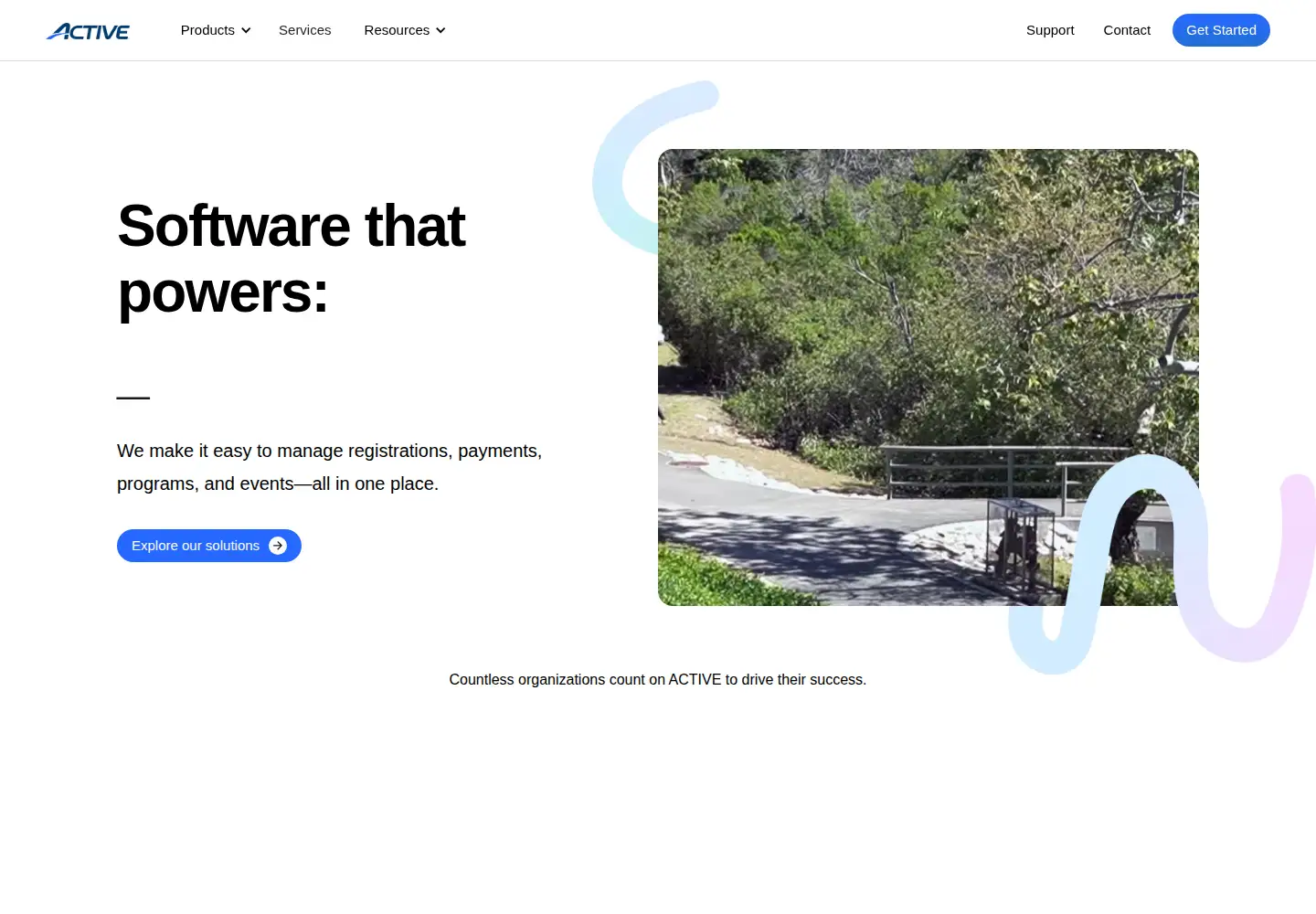Screenshot of activenetwork.com