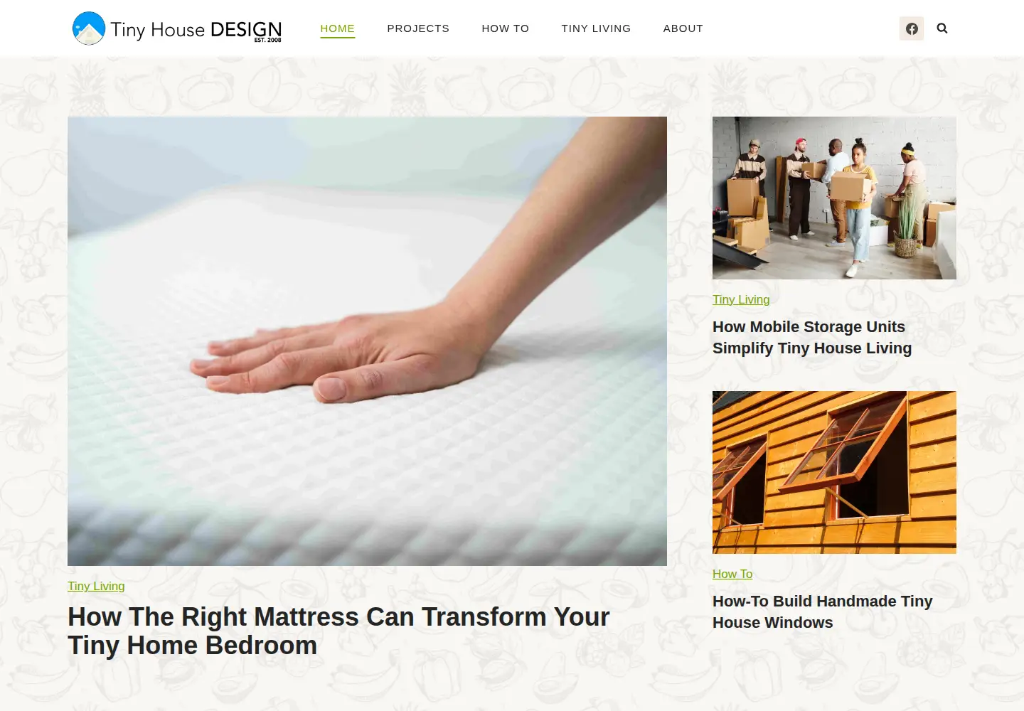 Screenshot of tinyhousedesign.com