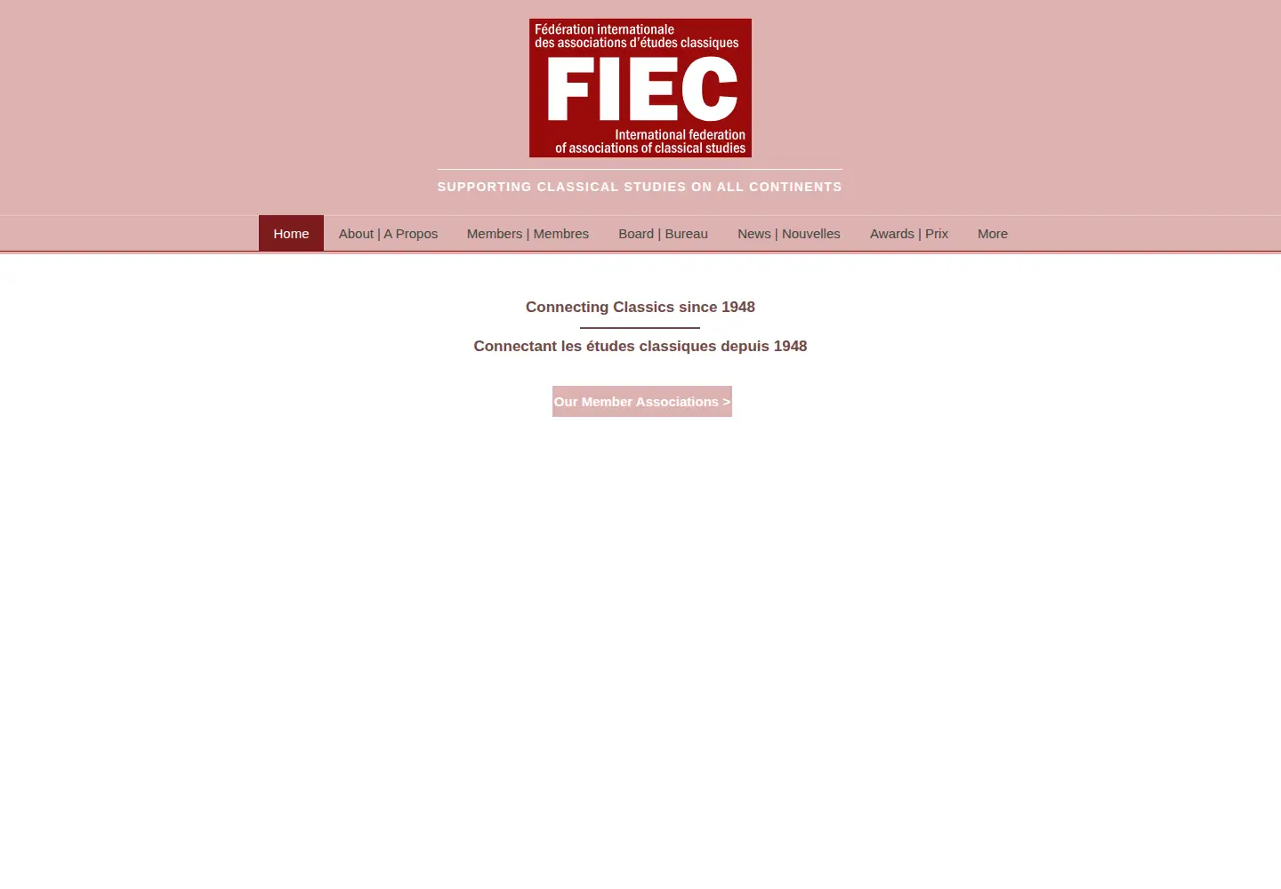 Captured homepage of fiecnet.org in the current scan