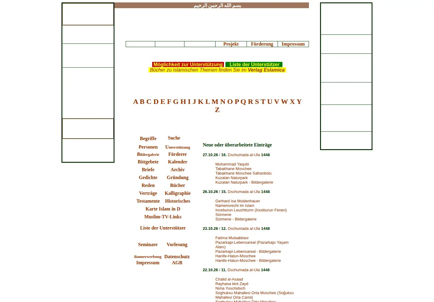 Screenshot of eslam.de