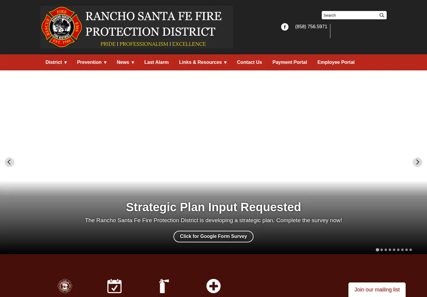 Screenshot of rsf-fire.org