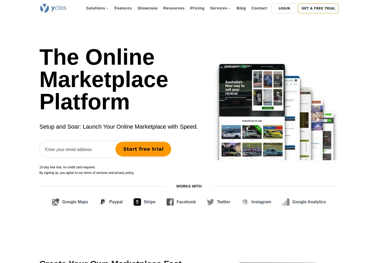 Screenshot of yclas.com