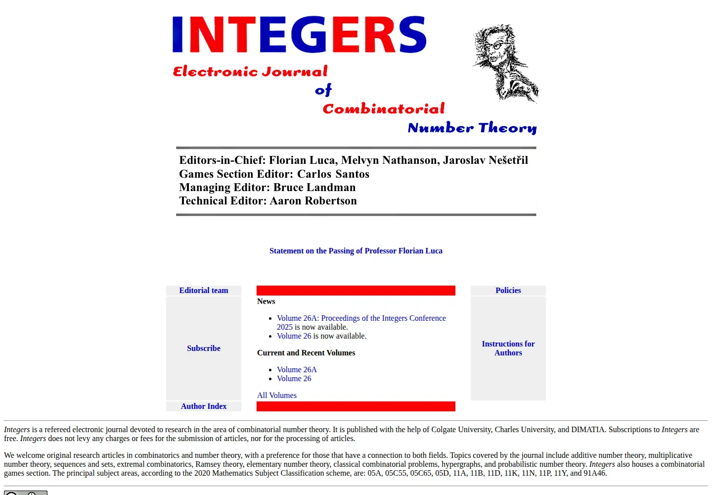 Screenshot of integers-ejcnt.org