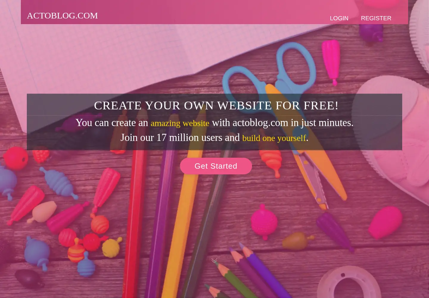 Screenshot of actoblog.com