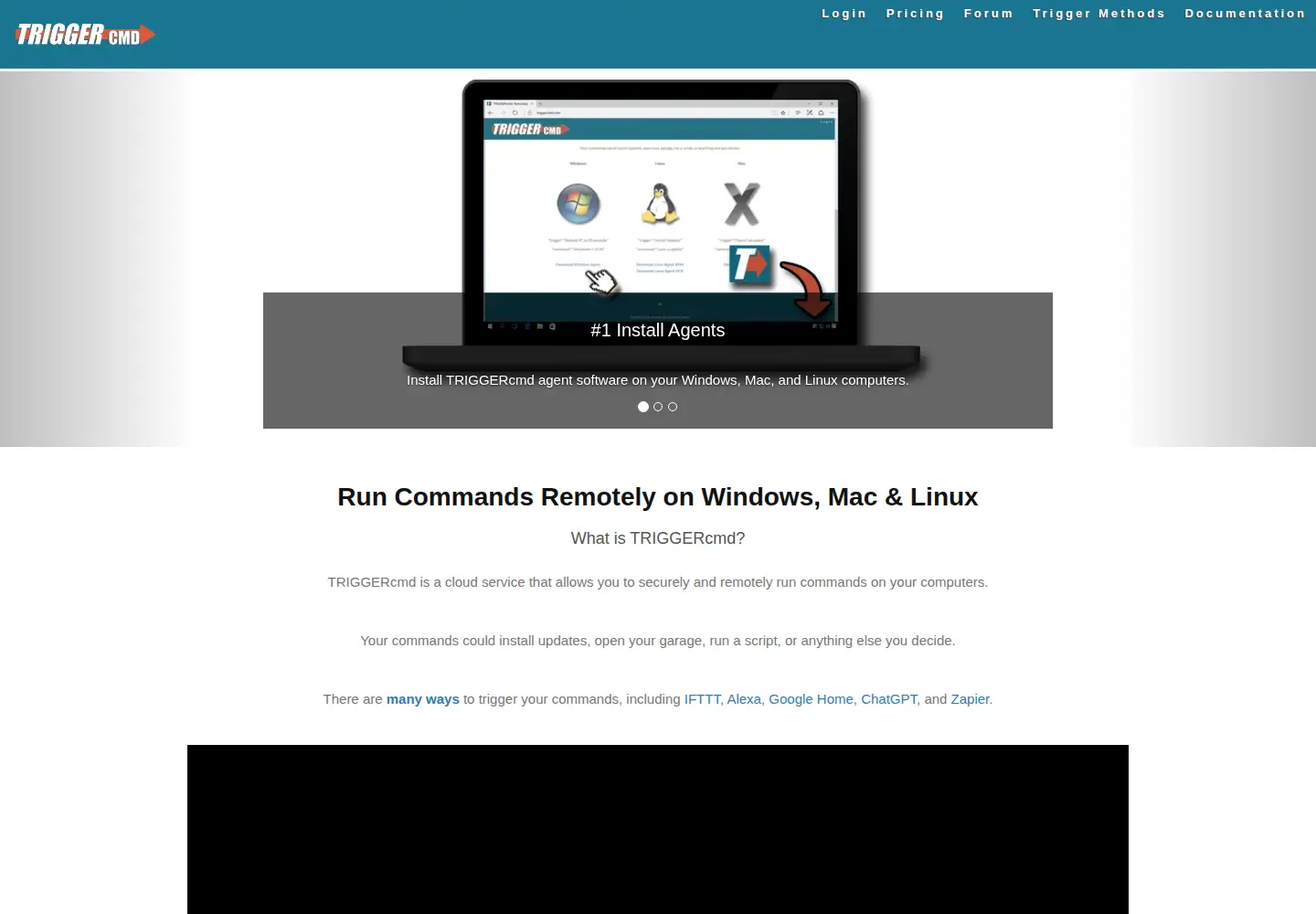 Screenshot of triggercmd.com