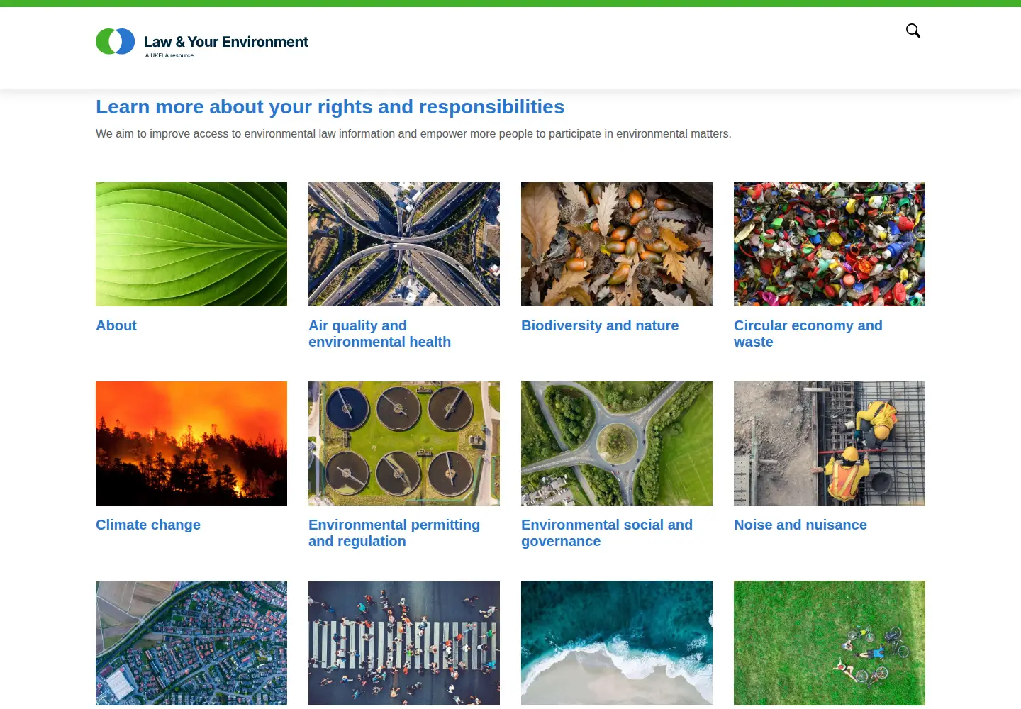 Screenshot of environmentlaw.org.uk
