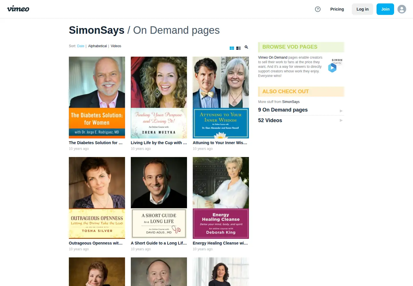 Screenshot of simonsays.com